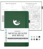 Mental Health Journal, 91-Day Self Care Journal for Women Men, Guided Anxiety & Stress Relief Journal with Mood Tracker, Cognitive Behavioral Therapy Journaling with Mental Health Coloring Pages & Dream Log - color: Dark Green