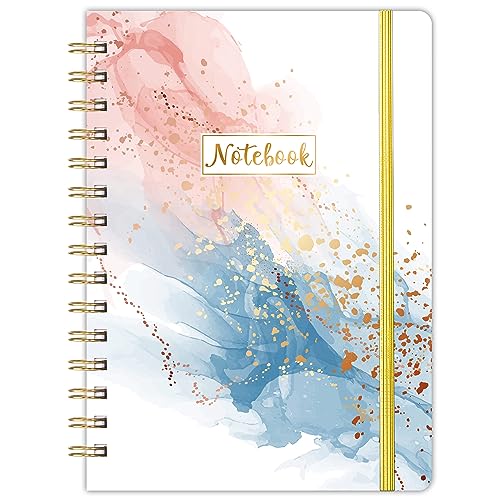 Ruled Notebook/Journal - Daily Planner with Premium Thick Paper, 6.2" X 8.4", Spiral Notebook/Journal, Banded with Waterproof Hardcover, Exquisite Inner Pocket for School, Office & Home - color: white-2