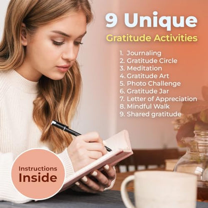 ThinkPsych Moments of Gratitude Cards | 52 Daily Questions for Mindfulness & Self-Reflection | Positive Psychology Self-Care Deck | Teens & Adults Gift | Gratitude Journal Ideas