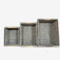 HomeRoots Seagrass Storage Baskets Set of 3, Woven Seagrass Baskets for Shelves, Closet, Nursery, Living Room, Natural Wicker Storage Baskets for Organization and Home Decor