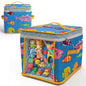 12" Soft Side Zipper Toy Storage Bag, Quilt Pattern Cloth Cube, Reusable, Clear Bag, Playroom, Bedroom & Puzzles Board Game Organizers And Storage Bin, Fish & Bubbles Design - color: Fish