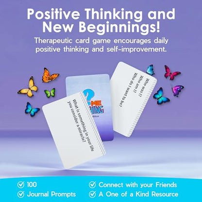 ASKMEANYTHING Recovery Pack Card Game - 100 Cards for Self-Improvement, Coping Skills, and Group Therapy