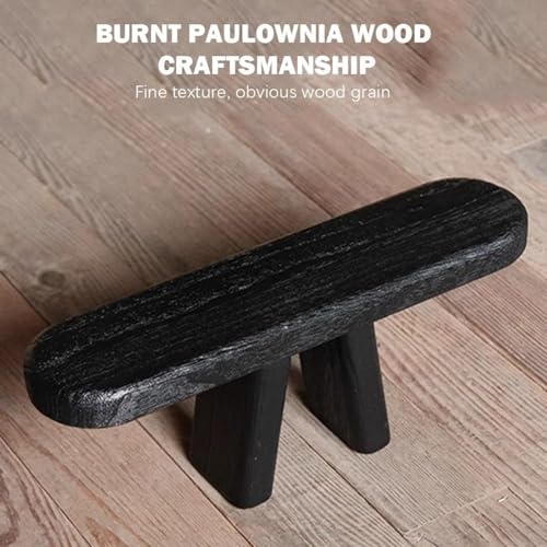 Portable Meditation Stool Solid Wood Kneeling Prayer Good Support Auxiliary Tea Kneeling Stool