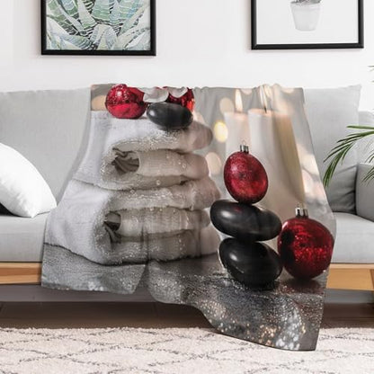 Asian Style Plant Throw Blanket, Soft Lightweight Cozy Warm Meditation Relaxation Art Flannel Blankets for Couch Bed Travel, 50"x70" - color: Asian Style Plant, size: 50"x70"