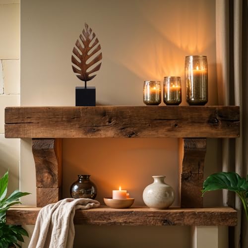 Solid Wood Leaf Sculpture, Gift for Mom, Home Decor, Living Room, Boho, Coffee Table, Centerpiece Table Decorations, Mantle, Bathroom Shelf, Farmhouse, Christmas Decorations