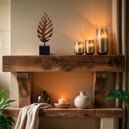 Solid Wood Leaf Sculpture, Gift for Mom, Home Decor, Living Room, Boho, Coffee Table, Centerpiece Table Decorations, Mantle, Bathroom Shelf, Farmhouse, Christmas Decorations