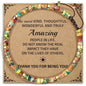 Thank You Gifts for Women: Teacher Appreciation Office Gifts for Coworkers Employee Boss Lady Manager Colleague Natural Stone Bracelet - color: King-AMAZING