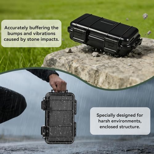 Outdoor Case, Water Proof Dry Box Shockproof and Pressureproof Sealed Storage Tool Organizer Electronic Devices Carry Protector for Camping Hiking