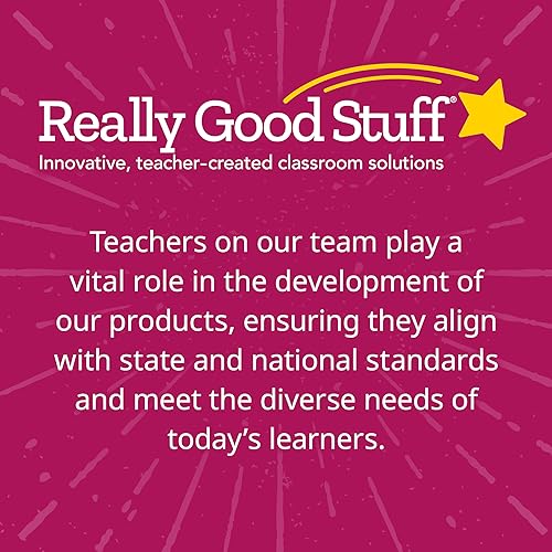Really Good Stuff Tactile Breathing Star Cards - 6 Pack - Social Emotional Learning Sensory Tool - Calming Fidget - Promotes Relaxation & Helpful Breathing Techniques - style: Tactile Breathing Star