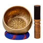 Ohm Store Tibetan Singing Bowl Set - Authentic Handcrafted Meditation Bowl for Mindfulness, Relaxation and Stress Relief - Mantra Sound Bowl for Yoga, Reiki, ASMR, Mindfulness, and Daily Self-Care - size: 4 Inch Singing Bowl