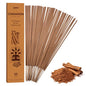 Cinnamon Incense Sticks (50 Sticks), 100% Natural sustainably harvested Cinnamon, Suitable for Yoga, Meditation, Relaxation, and Spiritual Purification - color: Cinnamon