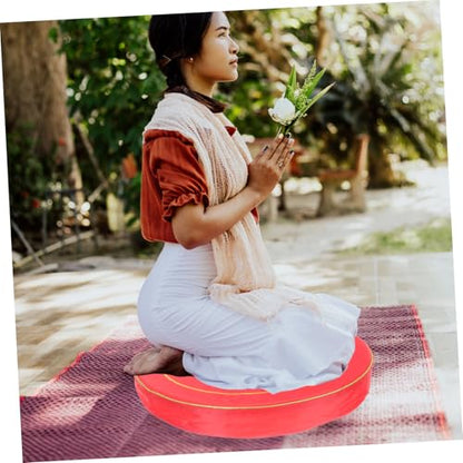 Cabilock Handmade Meditation Seat Cushion Yoga Meditation Cushion Prayer for Buddhism Decor