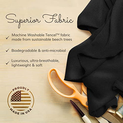 Travel Shawl Wraps for Women - 68x35in Wrap. Lightweight Pashmina, Airplane Travel Blanket Scarf. Made In USA - color: Classic Jersey - Jet Black