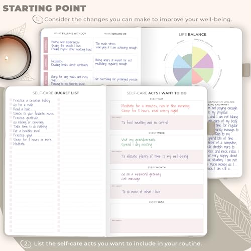 Clever Fox Self-Care Journal – Daily Reflection Notebook – Mental Health & Personal Development Planner, Meditation & Mood Log, A5 (Foggy Alps) - color: Foggy Alps, size: A5 (5.8'' x 8.3'')