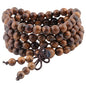 SUNYIK 6mm 108 Tibetan Buddhist Mala Bracelet Natural Beaded Prayer Bead for Women Men