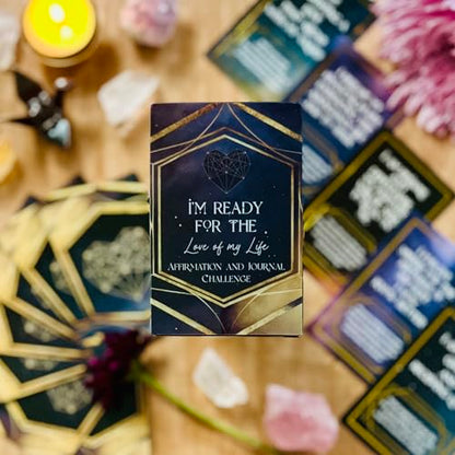 Ready for Love - Affirmation Journal Prompt Card Deck for Self-Reflection to Remove Internal Blockages + Inspire You to Reach Your Highest Potential and Manifest Your Dream Life
