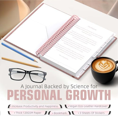 Self Care Journal – Guided Daily Reflection Notebook to Support Mental & Physical Health Habits – Self Love Manifestation & Affirmations Planner - Personal Growth Goals Happiness 2026