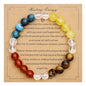 Strong Healing Crystal Bracelet 8MM Genuine Stone Bracelet Lucky Beaded Bracelet Chakra Bracelet 6.5 inch Positive Energy Inspirational Gifts for Women Mom - style: Motivation