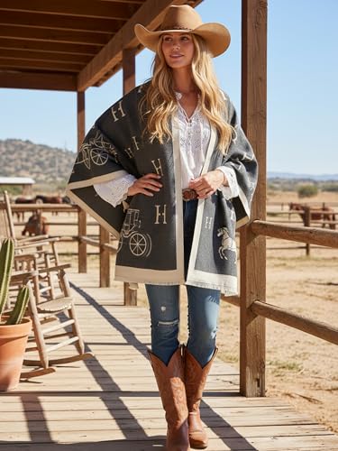 Women's Reversible Pashmina Shawl Wrap for Women Big Scarf Holiday Gifts - color: 11-darkgrey-white