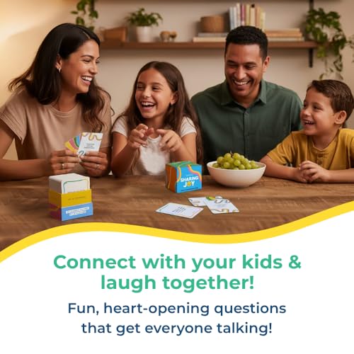 Big Life Journal – Sharing Joy Conversation Cards – 150 Prompts to Spark Joy, Gratitude & Meaningful Conversations – Gift for Families, Kids & Parents for Holidays, Road Trips & Family Dinners