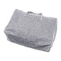 Large Capacity Cotton Storage Bag Linen Bag for Outdoor Travel Easy Zipper