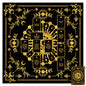 Tarot Altar Cloth Black Tablecloth Sun Lunar Phase Star Print Square Card Table Tablecloth with Velvet Tarot Card Bag for Reading Rituals Crystals Spiritual Divination Witchcraft Supplies - color: Sun Moon Stars