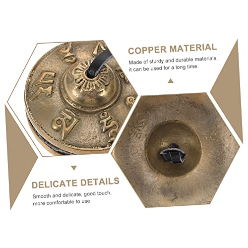 1set Yoga Instrument Jingle Bell Cymbals Chime Meditation Bell Tibetan Meditation Bowl Decorative Percussion