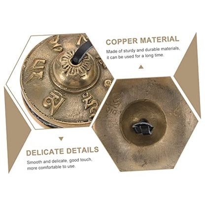 1set Yoga Instrument Jingle Bell Cymbals Chime Meditation Bell Tibetan Meditation Bowl Decorative Percussion
