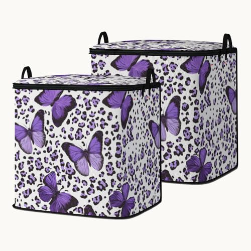 2pcs closet organizers and storage under bed,clothing blanket sweater sheet bedding comforter duvet quilt pillow toy storage bags with lids,dorm room essentials for containers 95L - color: 33