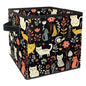 Storage Bags,Clothes Storage Bins Foldable with Handle,1-Pc,Cat Bird Dog and Flower