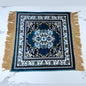Velvet Pooja Aasan Mat 20 Inch, Soft Prayer and Meditation, Puja Cloth Rug, Home Temple Decor, Sofa Floor Seating Mat for Daily Use and Festivals Mattress Mats Car Seat Cover, Spiritual & Daily Use