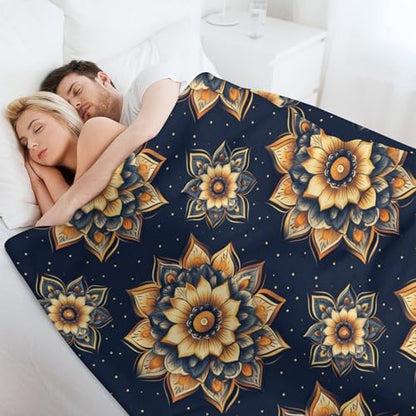 Yoga Meditation Lotus Throw Blankets Blanket Super Soft Warm Bed Blanket Couch Decorative Throw Blankets Living Room Dorm