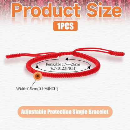 WY LIGHTING LEVEL Handmade Red String Bracelet Authentic Blessed Tibetan Buddhist Monks Bracelet Prayer Protection Good Luck Knot Bracelets Woven Rope