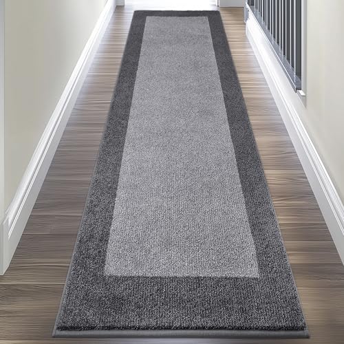 Machine Washable Kitchen Rug 24" x 96", Non Slip Kitchen Mat for Floor, Absorbent Entrance Runner Rug for Bedroom, Hallway, Bathroom, Door (Roll Packing)