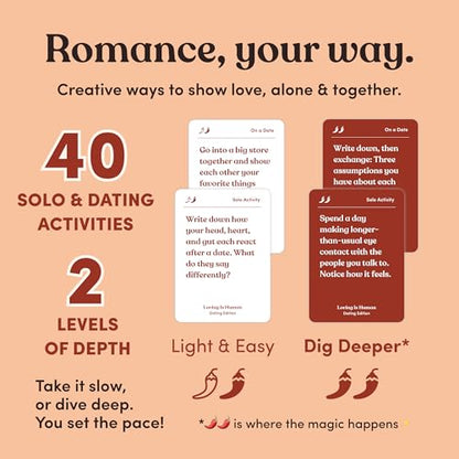 Loving is Human (Dating Edition) | 140 Conversation Cards to Help Deepen Romantic Relationships | Self-Reflections on Dating, Love & Early Relationships | Dating Card Game for 1+ Players - style: Loving Is Human (Dating Edition)