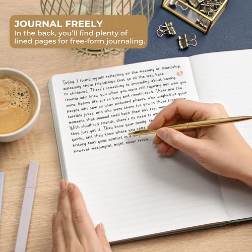 Skyline Daily Gratitude Journal – Guided Fill In the Blank Notebook for Inspirational Journaling –Positive Affirmation Planner (Ice River)