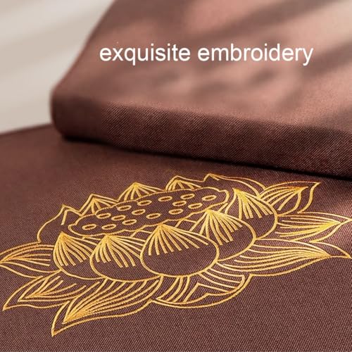 Japanese Foldable Meditation Cushion Set,Yoga Meditation Floor Pillow,Large Meditation Mat and Pillow Set for Sitting on Floor for Floor Balcony Mat Bedroom Patio yellow-70cm