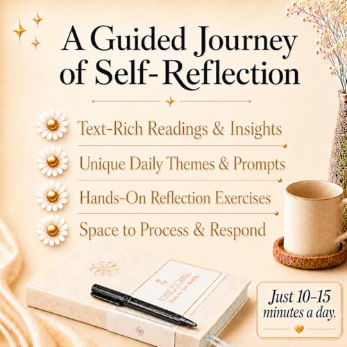 Guided Journal for Women | 13-Week Mindfulness & Self-Reflection Journal for Self-Care, Gratitude & Personal Growth | Unique Daily Prompts & Exercises | A5 Vegan Leather | Elegant Gift Box | Her Vibe (Beige-Ritual set) - color: Beige-Ritual set