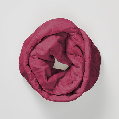 Weighted Infinity Scarf, 3 lb Sensory Shoulder Wrap for Everyday Comfort - color: Raspberry