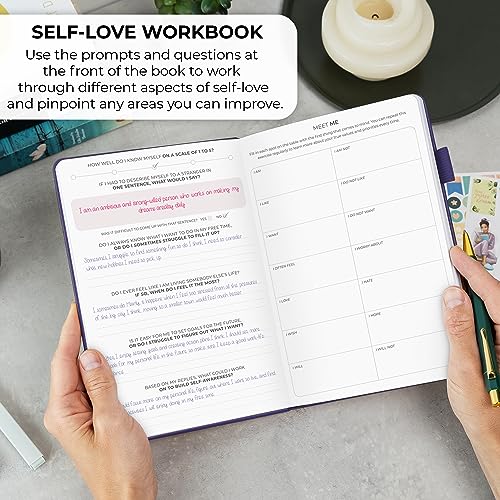 Clever Fox Self-love Journal – Guided Self-Discovery Log for Self-care, Reflection & Self-help, Mental Health, Gratitude & Mindfulness (Purple) - color: Purple