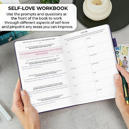 Clever Fox Self-love Journal – Guided Self-Discovery Log for Self-care, Reflection & Self-help, Mental Health, Gratitude & Mindfulness (Purple) - color: Purple