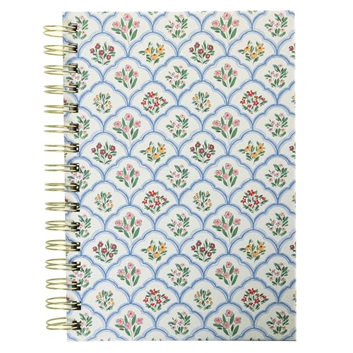 Graphique Floral Spiral-Bound Everyday Journal | Hardcover Notebook for Daily Writing | High Quality Paper Stationery for Office or Home | 6.25 x 8.25 Inches with 160 Ruled Pages - color: Floral