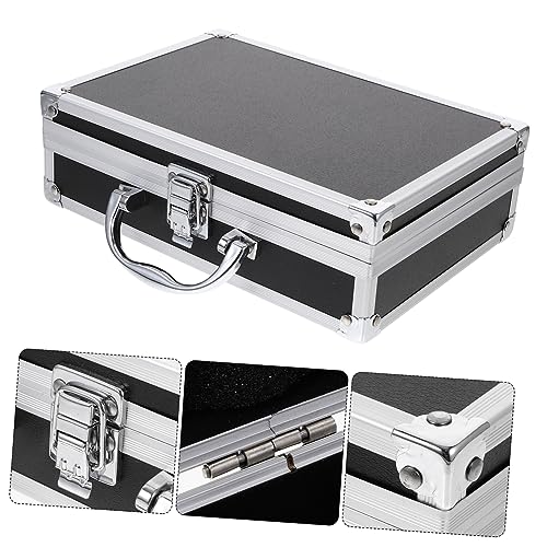 Aluminum Alloy Toolbox Multifunctional Portable Instrument Case Lock Sturdy Storage Box for Tools and Equipment Lightweight Carrying Briefcase for Men