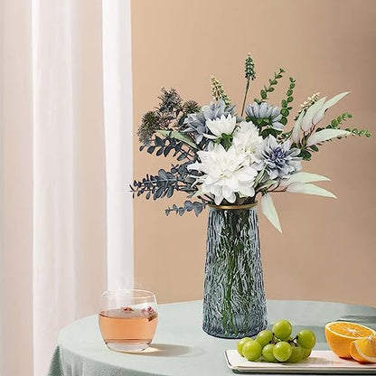 Fake Flowers in Vase,Faux Flowers in Vase,Table Centerpieces for Dining Room,Flower Centerpieces for Tables,Artificial Flowers,Kitchen Decor,Coffee Table Decor