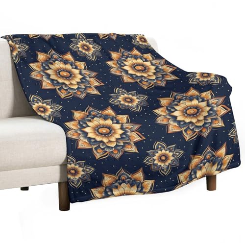 Yoga Meditation Lotus Throw Blankets Blanket Super Soft Warm Bed Blanket Couch Decorative Throw Blankets Living Room Dorm