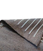 Indian Handmade100 % Organic Anti Skid Multi Colour Cotton Yoga Mat - Eco-Friendly Hand-Woven Rug - Non-Slip & Thick (24”x72”x5mm) for Hot yoga & Everyday Fitness at Home - Comfortable & Foldable Extra-Long Mat - color: Grey