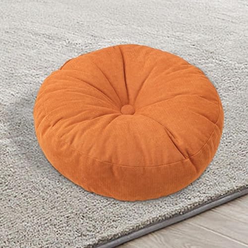 Floor Pillow Meditation Cushion Floor Cushion Pad for Prayer, Orange