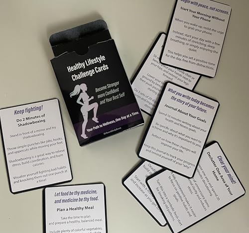 Affirmation Cards for Self-Love | New Year Glow-Up Challenge Cards | 50-Day Motivation & Self-Care Tasks for Women | 2026 Wellness Resolution Gift | Daily Fitness, Confidence & Mindset Boosters