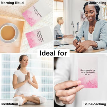 Badass Affirmation Cards for Women - Daily Positive Quotes, Unique Birthday Gifts for Bestie, Wife, Lady Boss, Coworkers, Graduation Gift For Her, Friend, Sister, Daughter