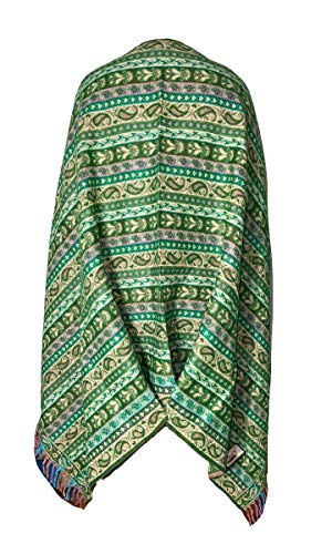 Tibetan Meditation Shawl 100% Yak Wool Handloom Thickened Geometric Open Shawl Cloak The Scarf of Tourism Ethnic Wind in Tibet Keeping Warm in Autumn 0221